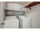 A practical laundry room fitted with a standard washer and dryer at 29606 N Tatum N Blvd # 265, Cave Creek, AZ 85331