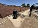 Outdoor pool equipment area near a brick wall at 324 E Riviera Dr, Tempe, AZ 85282