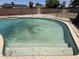 In-ground pool showing steps and the pool condition at 324 E Riviera Dr, Tempe, AZ 85282