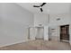 Spacious bedroom with vaulted ceilings, closet, and ensuite bathroom at 3926 E Coconino St, Phoenix, AZ 85044