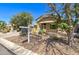 Attractive single-Gathering home featuring desert landscaping and a real estate sign at 708 E Dry Creek Rd, San Tan Valley, AZ 85143
