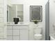 Modern bathroom boasts clean lines, updated fixtures, and neutral finishes at 9532 W Pinchot Ave, Phoenix, AZ 85037