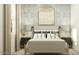 Comfortable bedroom featuring a plush bed and two decorative bedside tables at 9532 W Pinchot Ave, Phoenix, AZ 85037