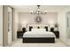 Serene main bedroom with elegant lighting, neutral color scheme, and a relaxing atmosphere at 9552 W Verde Ln, Phoenix, AZ 85037
