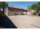 Spacious backyard, offering privacy and potential for outdoor activities and landscaping at 1381 E Prickly Pear Dr, Casa Grande, AZ 85122