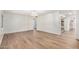 Spacious bedroom with hardwood floors and ensuite bathroom with glass shower at 2406 S Mulberry --, Mesa, AZ 85202