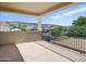 Enjoy the views from this open-air balcony with mountain views and neighborhood scenery at 2822 E Constance Way, Phoenix, AZ 85042