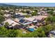 Aerial view of property showcasing the in-ground pool, gazebo and covered patio at 316 W Kelton Ln, Phoenix, AZ 85023