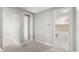 Hallway featuring neutral carpet and gray paint at 3556 E Austin Dr, Gilbert, AZ 85296