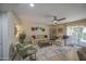 Bright and airy living room with comfortable seating, modern decor, and sliding glass doors for indoor-outdoor living at 5335 N 78Th St, Scottsdale, AZ 85250