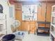 Utility basement featuring storage shelves and tool hanging on a pegboard at 5735 E Mcdowell Rd # 436, Mesa, AZ 85215