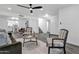 Spacious living area with neutral decor, kitchen access, and open floor plan at 8329 E Keim Dr, Scottsdale, AZ 85250