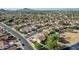 Beautiful aerial view of a residential neighborhood with tile roofed houses and mature trees at 401 E Barbara Dr, Tempe, AZ 85288