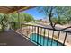 This balcony offers a great view of a refreshing pool, perfect for relaxation at 401 E Barbara Dr, Tempe, AZ 85288
