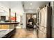 Modern kitchen boasts stainless steel appliances and a breakfast bar, perfect for casual dining at 4525 N 66Th St # 112, Scottsdale, AZ 85251
