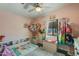 Bright, colorful bedroom with built-in bed and storage; charming and perfect for a  at 10951 N 91St Ave # 184, Peoria, AZ 85345