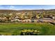 Land for sale shown in blue, surrounded by lush landscaping, golf course and many beautiful homes at 30660 N 120Th Ln, Peoria, AZ 85383