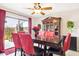 Elegant dining room featuring large windows, stylish furniture, and contemporary decor at 7756 N 19Th Ln, Phoenix, AZ 85021