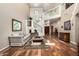 Spacious open-concept living room with high ceilings and views of the entryway at 7955 E Chaparral Rd # 17, Scottsdale, AZ 85250