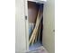 Open storage area with pegboard walls, concrete flooring, and ample storage for tools and equipment at 3324 W Mcrae Way # 2, Phoenix, AZ 85027