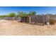 Functional chicken coop with wire fencing, providing a safe and secure environment for poultry in a backyard setting at 44446 N 14Th St, New River, AZ 85087