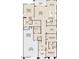 Detailed floorplan showcasing a primary suite, tandem garage, and open-concept kitchen and great room at 5610 W Hopi Trl, Laveen, AZ 85339