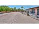 Expansive backyard featuring desert landscaping and a covered patio area at 7645 W Bluefield Ave, Glendale, AZ 85308