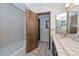 Bright bathroom with vanity, and shower at 7645 W Bluefield Ave, Glendale, AZ 85308