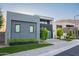Contemporary home boasts clean lines with minimalist landscaping, set against a mountain backdrop at 4544 N Evans Dr, Scottsdale, AZ 85251