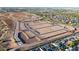 Aerial view showcases new home construction in this vibrant, growing neighborhood at 12599 W Mountain View Dr, Avondale, AZ 85323