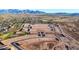 Panoramic aerial of new home construction in this Primary planned community at 12599 W Mountain View Dr, Avondale, AZ 85323
