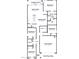 Detailed first-floor plan showcasing the layout of this four bedroom home at 12599 W Mountain View Dr, Avondale, AZ 85323