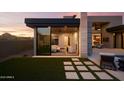 Spacious main bedroom with glass walls offering backyard views at 28101 N 109Th Way, Scottsdale, AZ 85262