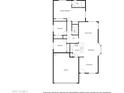 Detailed floor plan showcasing the layout of the home, including bedrooms, bathrooms, kitchen, and living areas at 10649 W Monte Vista Rd, Avondale, AZ 85392