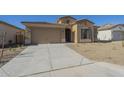 New construction home with a two-car garage and front yard at 260 S 165Th Ave, Goodyear, AZ 85338