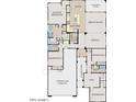 Detailed floor plan featuring a courtyard, four bedrooms, den, and a three-car garage at 19826 W Lincoln St, Buckeye, AZ 85326