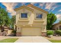 Charming two-story home featuring a neutral color palette, well-maintained landscaping, and inviting curb appeal at 3327 S Felix Way, Chandler, AZ 85248