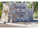 Stone sign for the ALVEA SPA & ATHLETIC CLUB at 13055 W Eagle Talon Trl, Peoria, AZ 85383