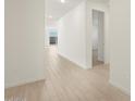 Light and bright hallway with wood-look tile flooring at 36833 W La Paz St, Maricopa, AZ 85138