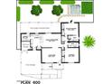 Detailed floor plan showcasing the layout with a full-length covered patio and a separate golf cart garage at 4019 E Calypso Ave, Mesa, AZ 85206