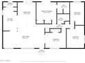 Detailed floor plan showcasing layout of bedrooms, bathrooms, kitchen, living spaces, and other key features at 8301 E Crestwood Way, Scottsdale, AZ 85250