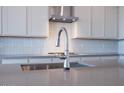 Modern kitchen sink and faucet with grey countertops at 876 W Golden Ore Pass, Apache Junction, AZ 85120