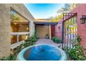 Courtyard view of a fountain and lush greenery at 2534 S Grandview Ave, Tempe, AZ 85282