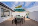 Relaxing patio with dining furniture, perfect for outdoor entertaining at 6262 N 85Th St, Scottsdale, AZ 85250