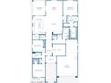 Main floor plan showcasing a spacious layout with 3 bedrooms, 2 baths, and a 2-car garage at 43513 N Wollemi St, Queen Creek, AZ 85140