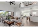 Bright living room features an open floor plan, loft, and modern decor at 3500 N Hayden Rd # 1902, Scottsdale, AZ 85251