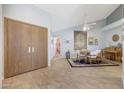 Casual dining area with wood floors and a view of the kitchen at 23635 N 75Th Pl, Scottsdale, AZ 85255