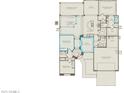 Detailed floor plan showcasing the layout of the home, including bedrooms, kitchen, and living areas at 7682 W Mockingbird Way, Florence, AZ 85132