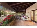 Relaxing covered patio with seating area, offering scenic views at 15419 E Stardust Dr, Fountain Hills, AZ 85268