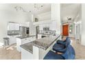 Spacious kitchen with granite countertops and island at 6713 E Paradise Ln, Scottsdale, AZ 85254